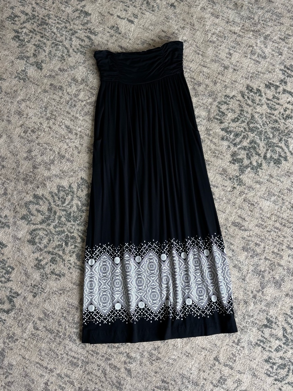 Soma Black Women's Strapless Dress